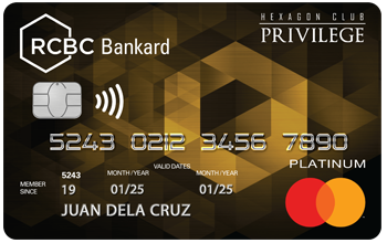 RCBC Bankard Hexagon Club Platinum Mastercard