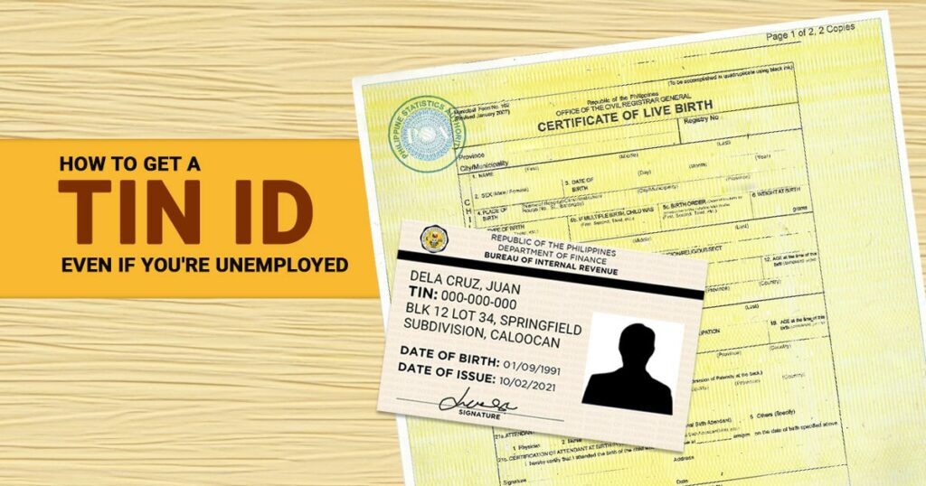 How to get a TIN ID for unemployed Filipinos