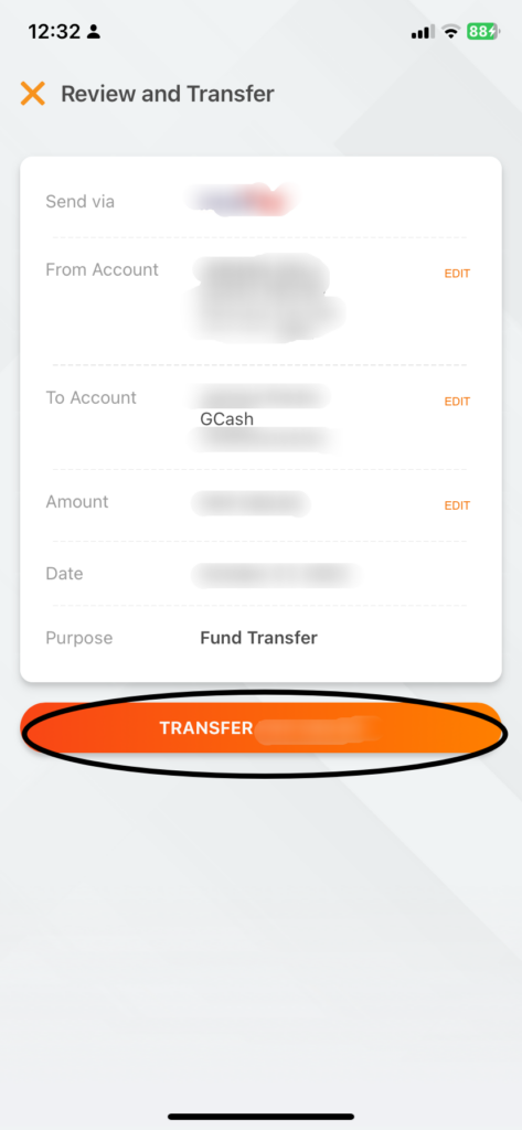 review and transfer money