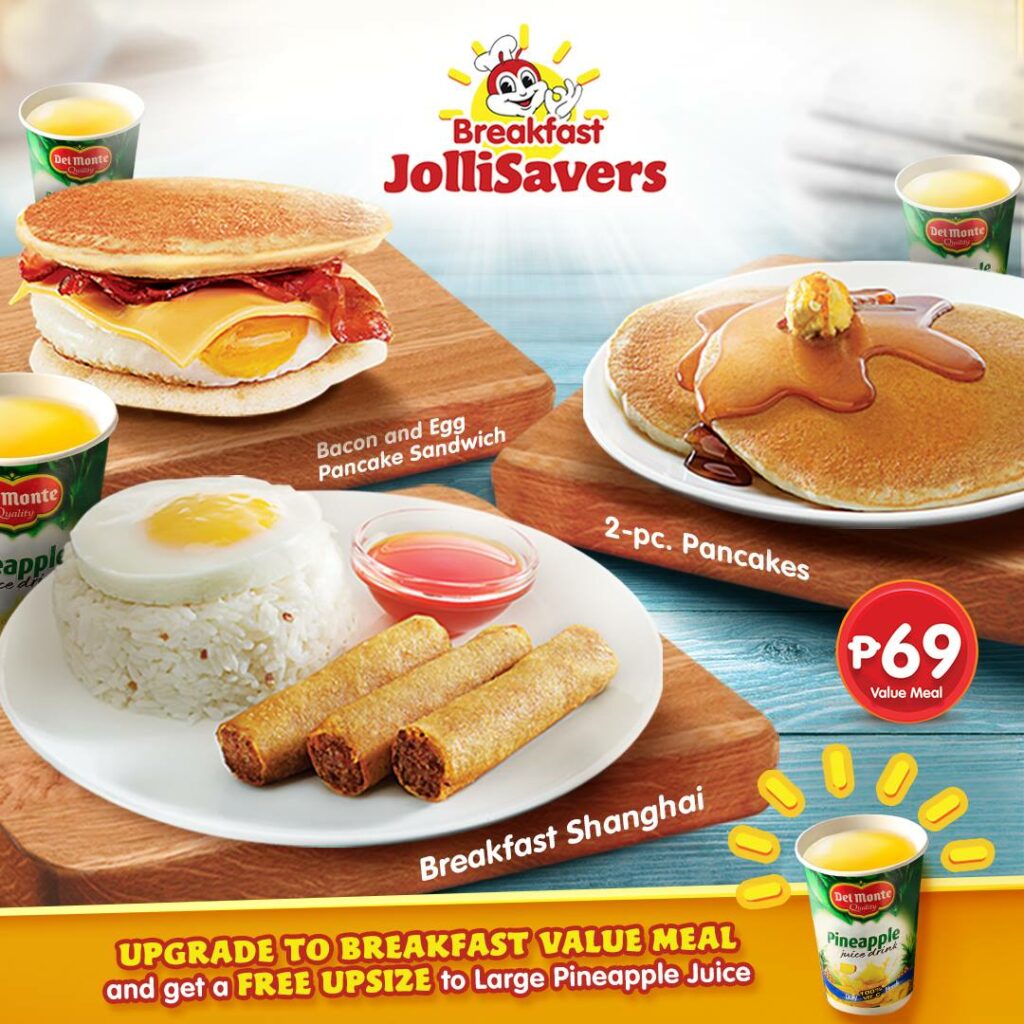 jollibee menu breakfast 2023