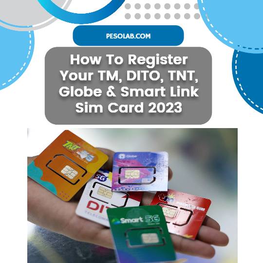 How To Register Your TM, DITO, TNT, Globe & Smart Link Sim Card 2023