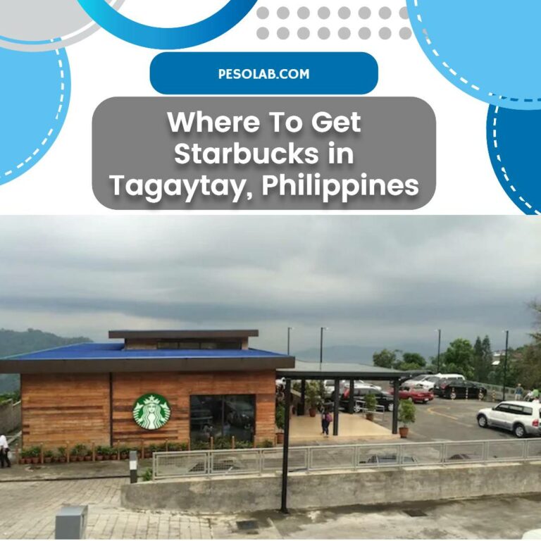 Where To Get Starbucks in Tagaytay, Philippines